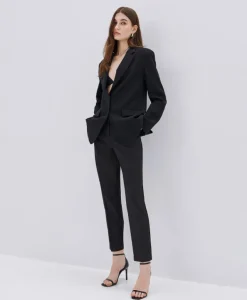 Yuna Straight leg pants in black