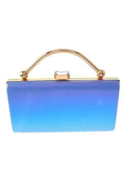 Zion Ombre Clutch in blue
