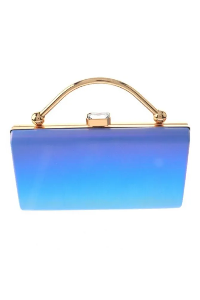 Zion Ombre Clutch in blue